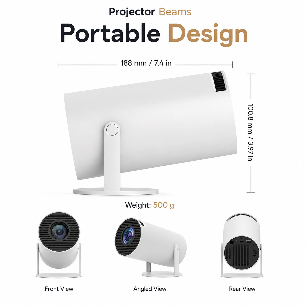 ProjectorBeams P1 — Portable Android Projector